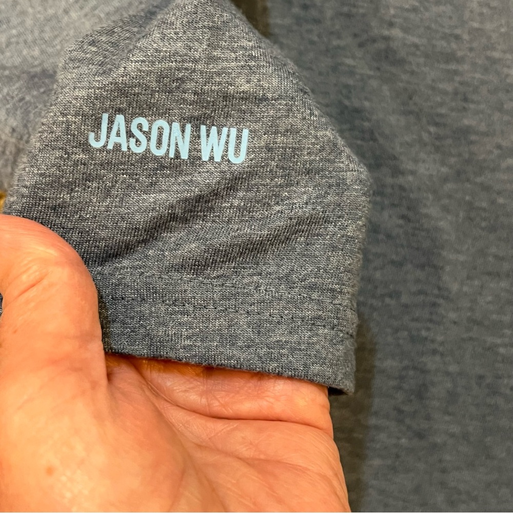 JASON WU EVA AIR unisex long sleeve pullover shirt top size small blue - Picture 5 of 7